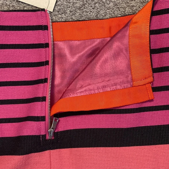 NWT LOFT Pink Color Block Stripe Skirt 2P - Picture 12 of 16